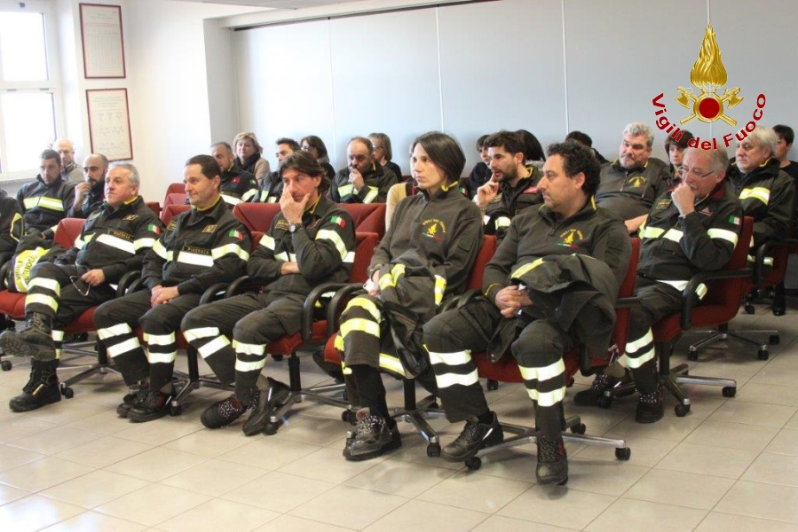 Piacenza, il Direttore regionale dei Vigili del Fuoco, Roberto Lupica in visita al Comando provinciale