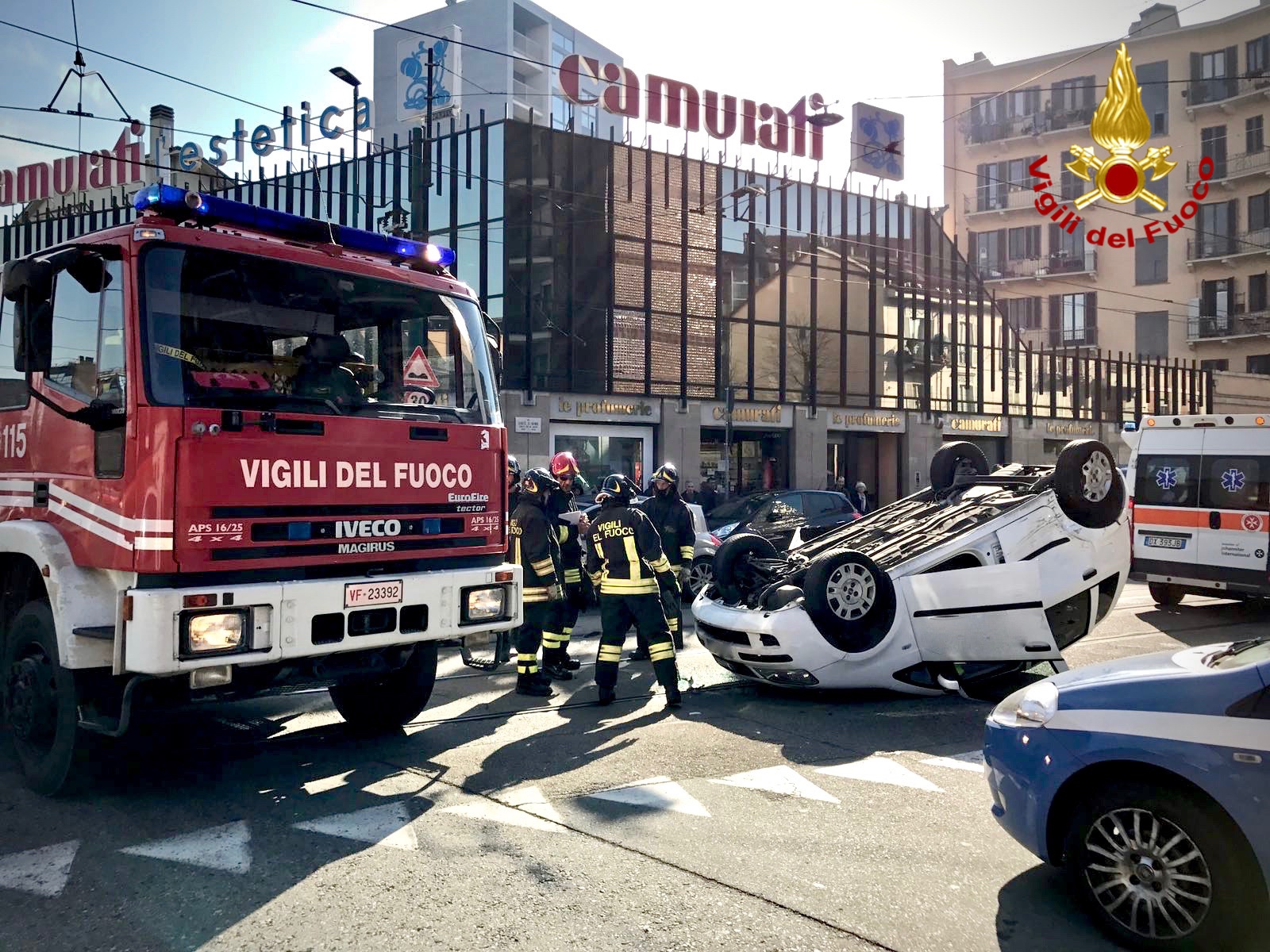 Torino, incidente stradale in citt