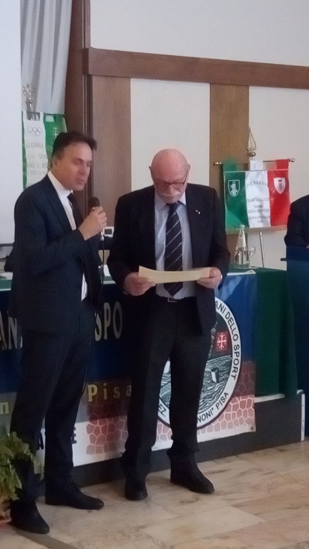 Mario Cerrai - premiato dall'UNVS