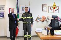Pistoia, visita del Presidente della Provincia presso la Sede del Comando dei Vigili del Fuoco