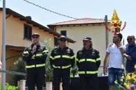 Prato, i Vigili del Fuoco presenti al decennale del Sisma che ha colpito i territori dell'Abruzzo nel 2009