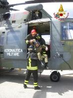 Brindisi, addestramento aeroportuale tra Vigili del Fuoco ed Aeronautica militare