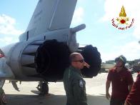 Brindisi, addestramento aeroportuale tra Vigili del Fuoco ed Aeronautica militare