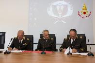 Salerno, insediamento del nuovo Comandante dei Vigili del fuoco, Adriano De Acutis