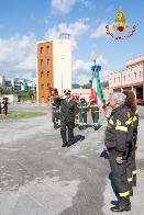 Salerno, insediamento del nuovo Comandante dei Vigili del fuoco, Adriano De Acutis