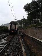 Frana coinvolge treno ad Andora