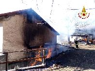 Savona, incendio abitazione in localit Bormida