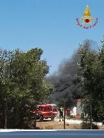 Ragusa, incendio in un deposito di pvc triturato lungo la SS.115