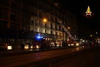 Messina, incendio nei locali dell'ex Hotel Riviera