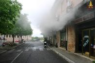  Siena, violento incendio in un ristorante
