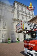 Torino, incendio a Palazzo Reale