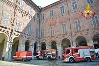 Torino, incendio a Palazzo Reale