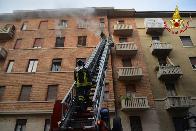  Torino, incendio appartamento