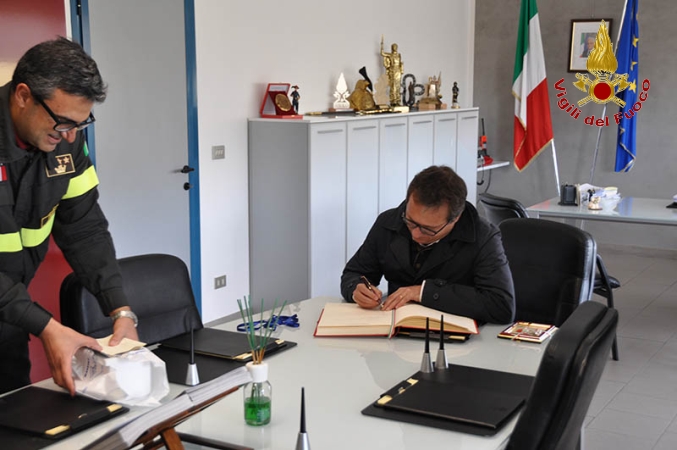 Treviso, visita del Sindaco alla sede del Comando Provinciale