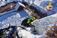 Le operazioni per l'emergenza neve in Carnia