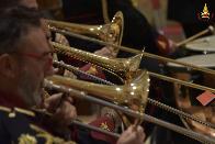 Le immagini del concerto della Banda musicale dei Vigili del fuoco nella basilica di Assisi