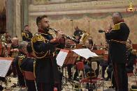 Le immagini del concerto della Banda musicale dei Vigili del fuoco nella basilica di Assisi