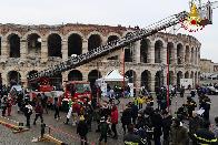 Verona, i Vigili del fuoco per Telethon