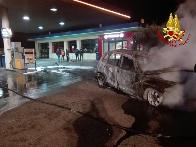 Vicenza, incendio autovettura nel comune di Bolzano Vicentino