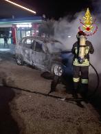 Vicenza, incendio autovettura nel comune di Bolzano Vicentino