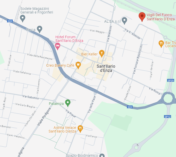 Posizione Distaccamento Permanente di Sant'Ilario d'Enza in Google Maps