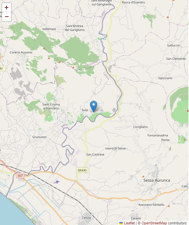 Distaccamento Castelforte.png Dislocazione sul territorio