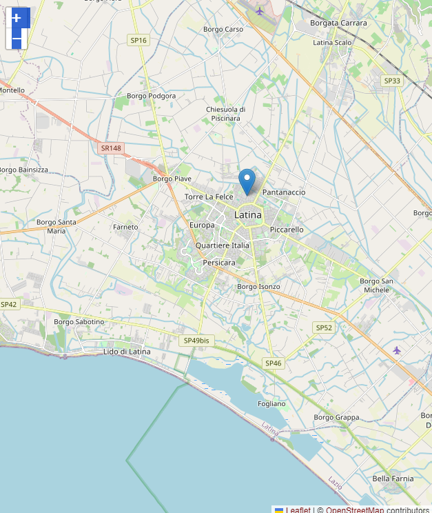 comando Latina.png Dislocazione sul territorio