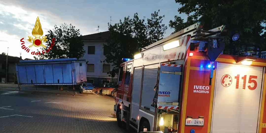 Container da mettere in sicurezza a Santhià (VC)