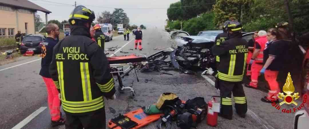 Incidente stradale a Santhià