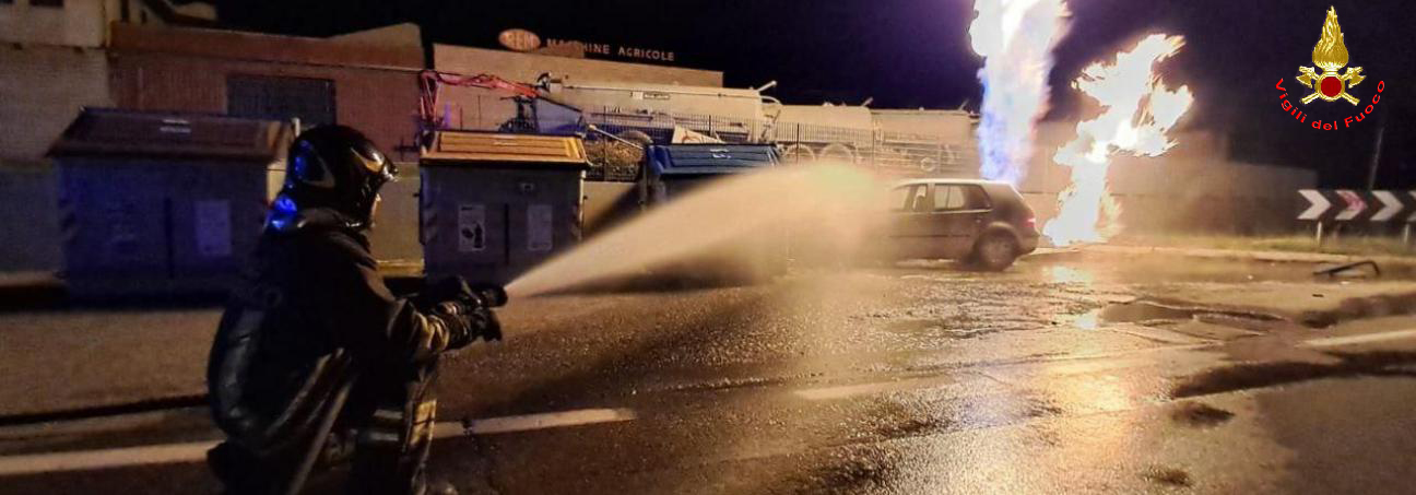 Incendio Cabina Riduzione Metano Marano sul Panaro