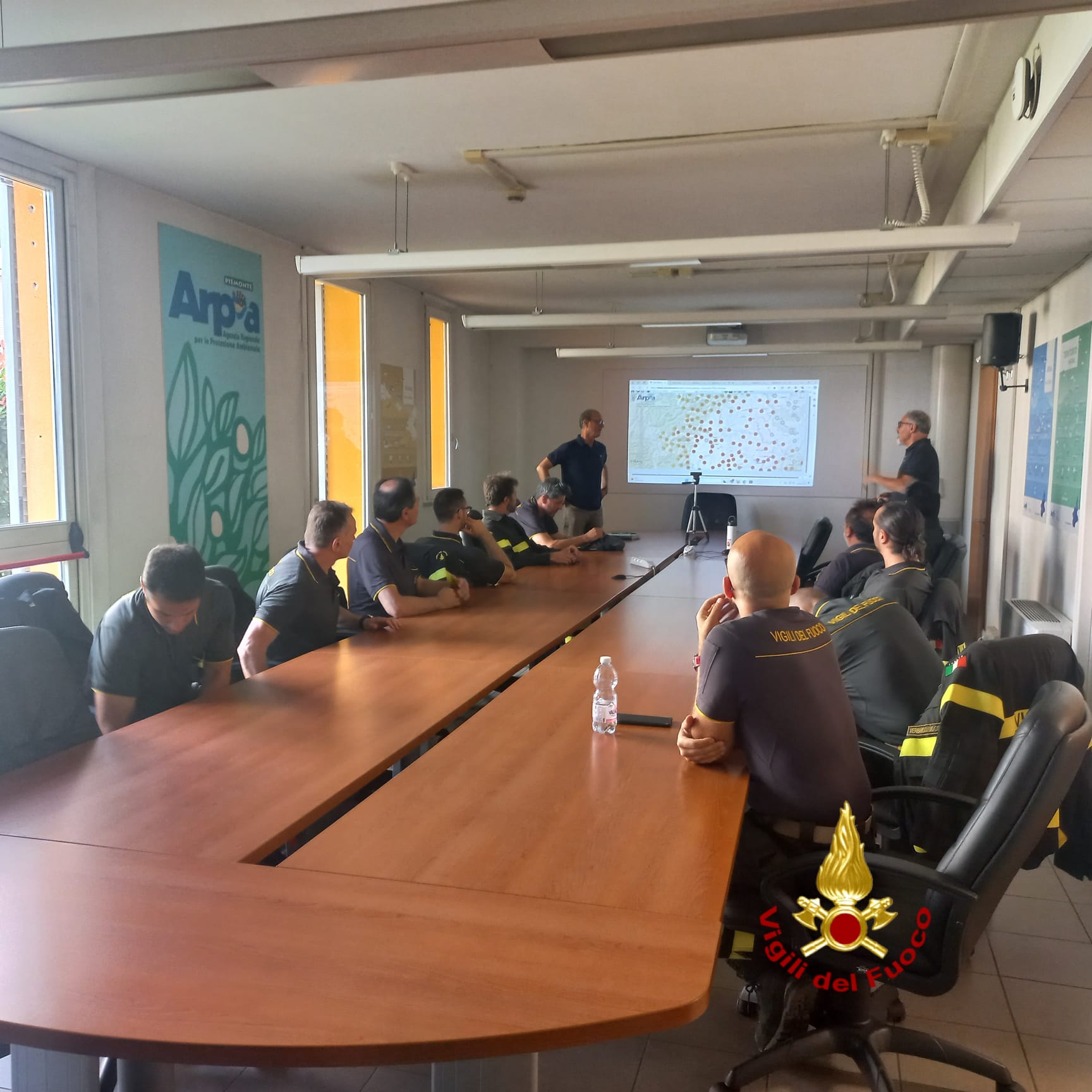 Operatori TAS2 del Piemonte in visita presso il Centro funzionale di ARPA