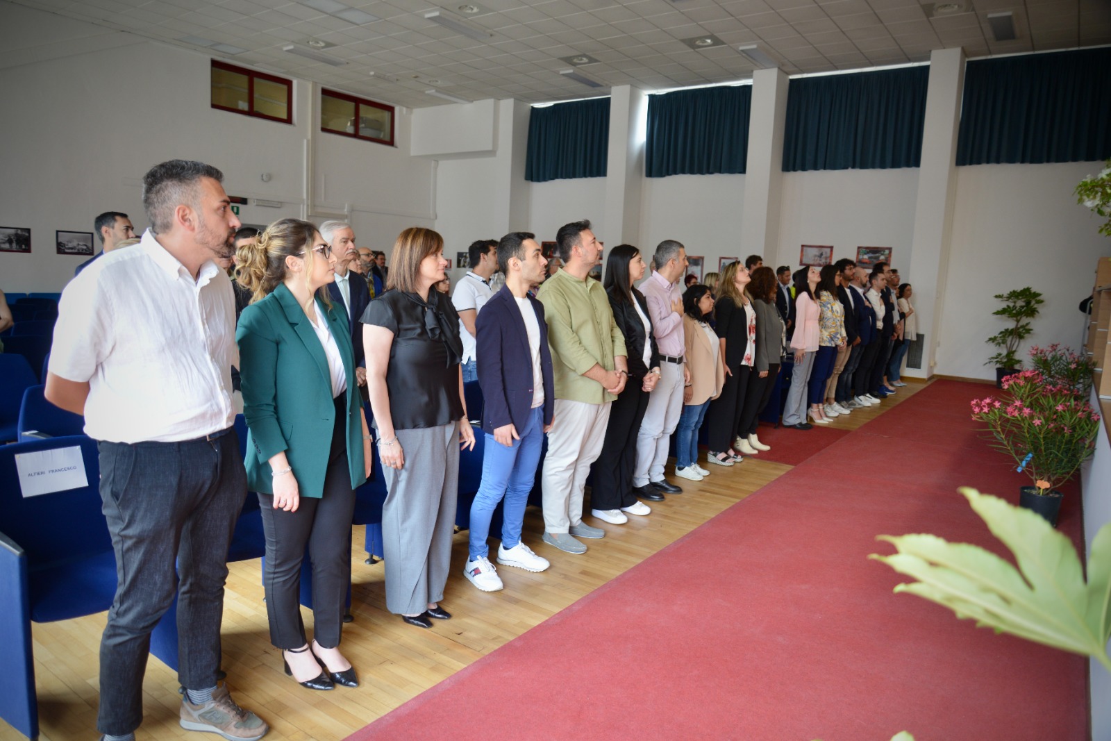 Giuramento di 19 dipendenti del ruolo tecnico-professionale della Direzione Regionale dei Vigili del fuoco del Piemonte