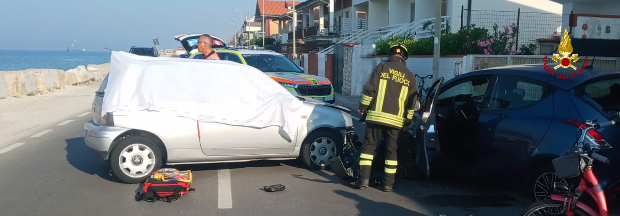 Incidente stradale a Marina di Montemarciano