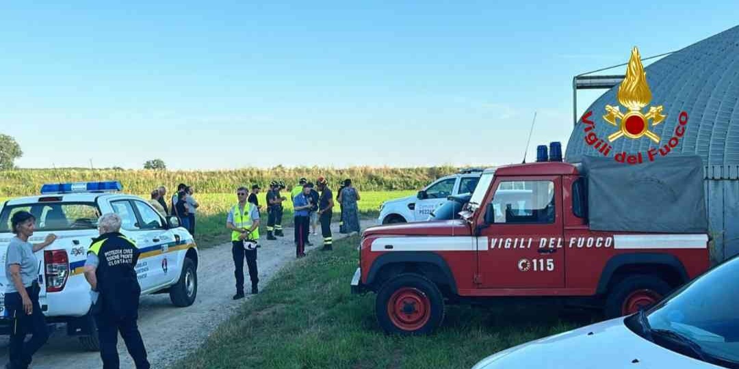 Ricerca persona a Pezzana, in azione elicottero Drago 141, cinofili e Nucleo SAPR