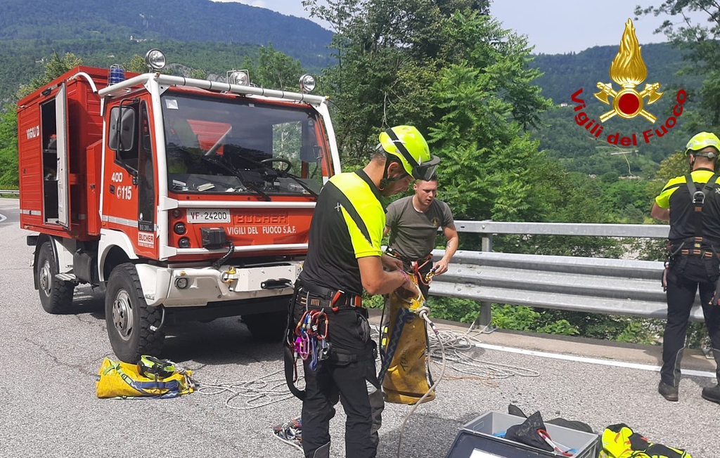 Soccorso un agnellino a Enemonzo