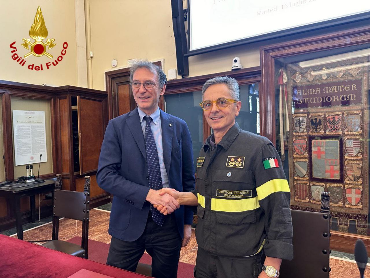 Gestione delle emergenze: al via l’accordo tra Ateneo di Bologna e Vigili del Fuoco dell’Emilia-Romagna
