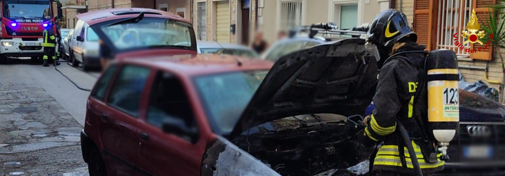 Incendio di un’autovettura a Porto San Giorgio