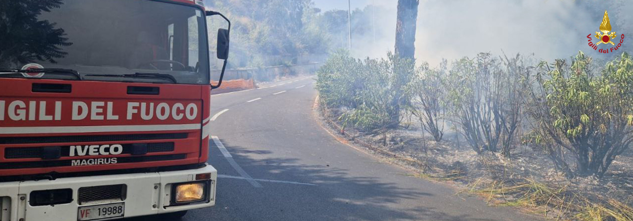 Roma, incendio Monte Mario in bonifica: Vigili del fuoco sul posto con squadre e Canadair