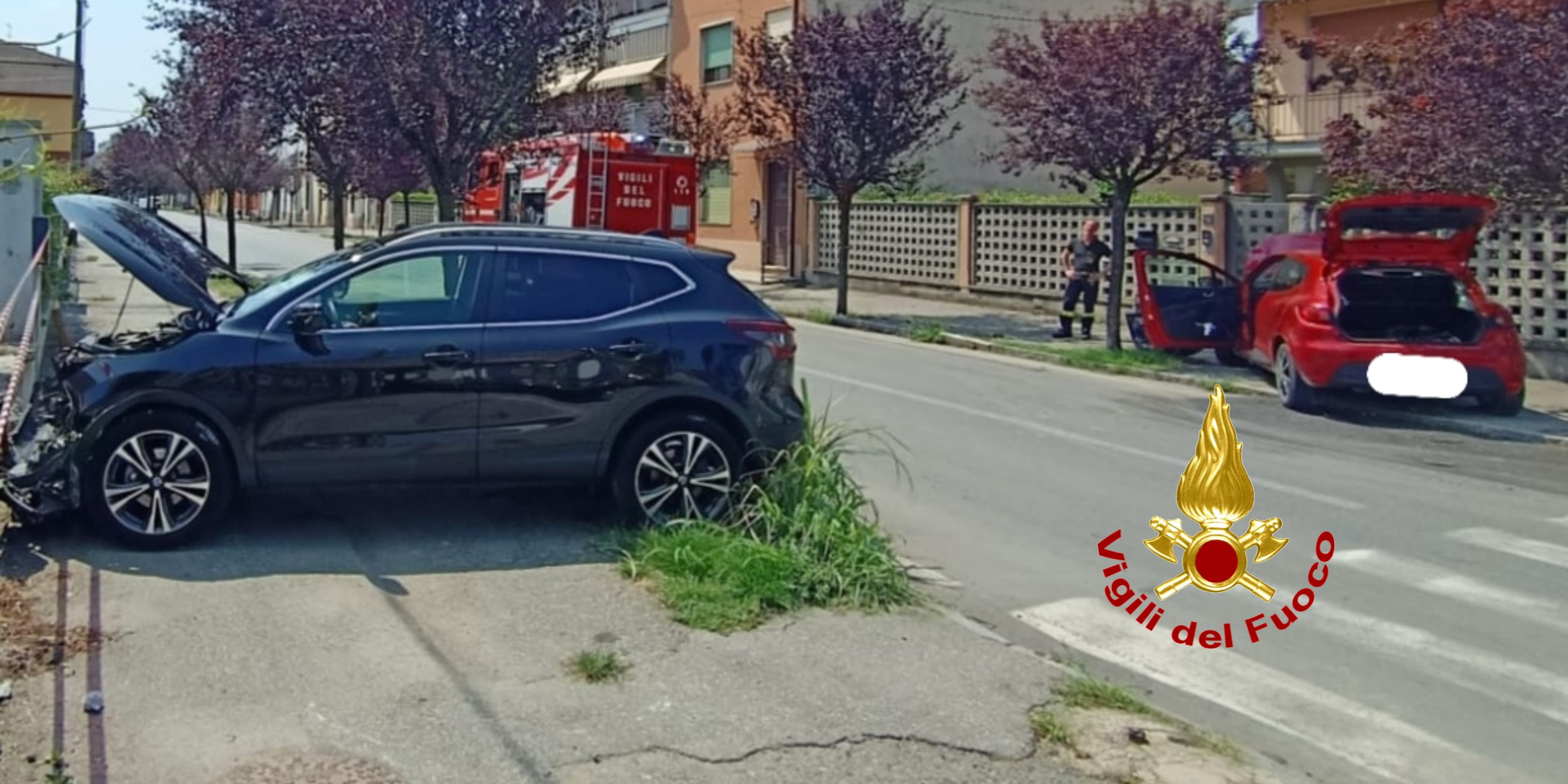 Incidente stradale a Trino Vercellese