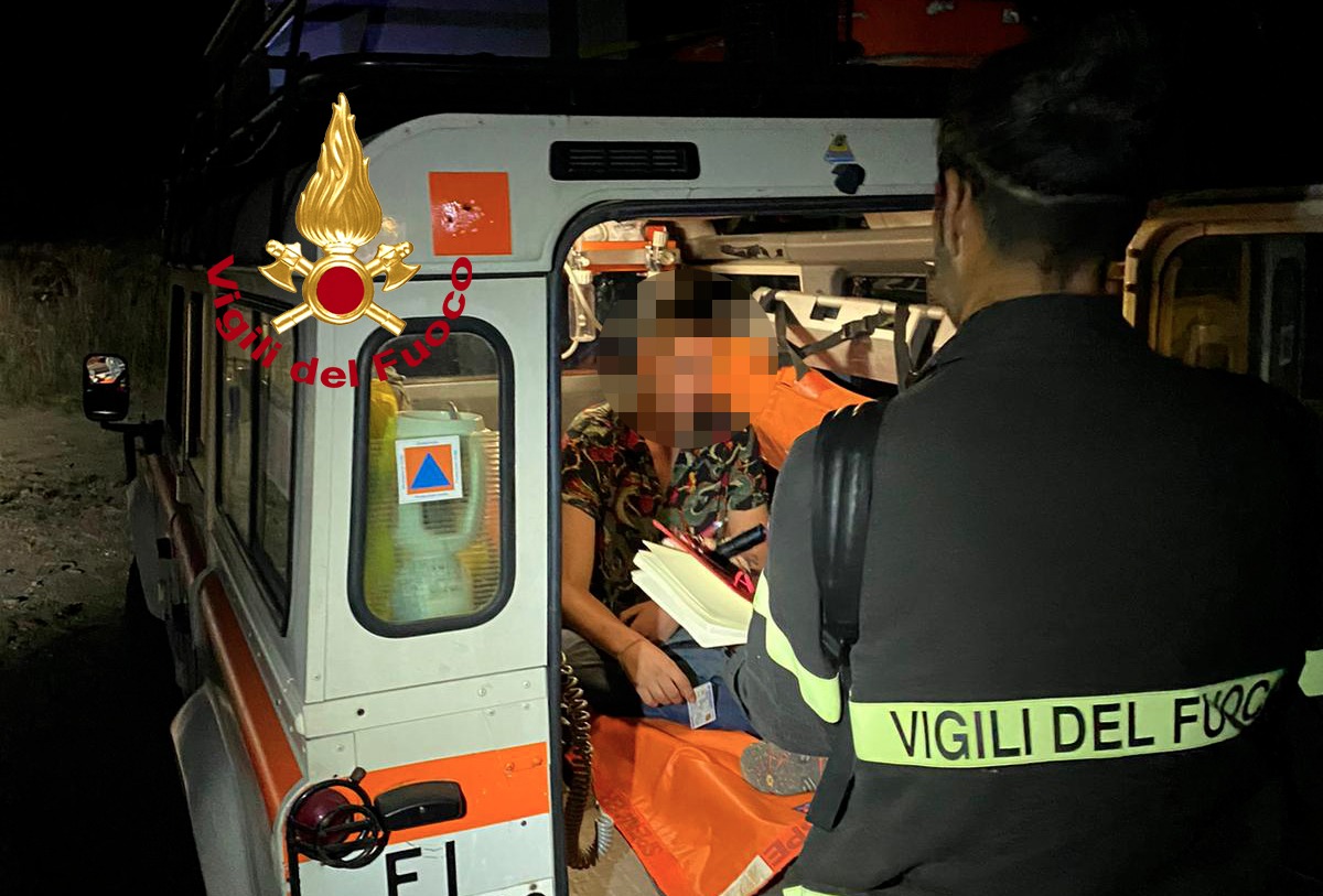 Soccorso escursionita che ha perso l'orientamento in una zona impervia