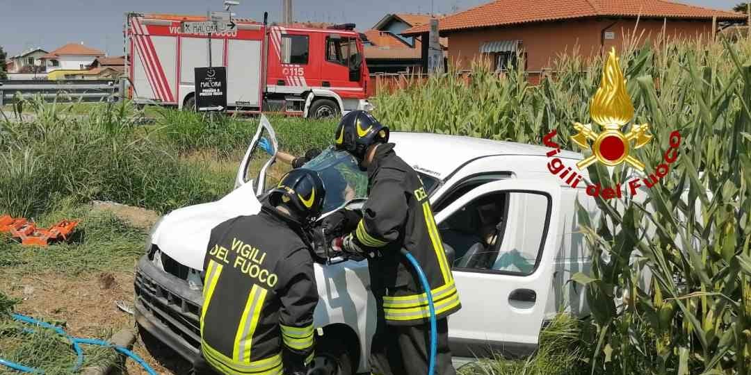 Incidente stradale a Tronzano Vercellese