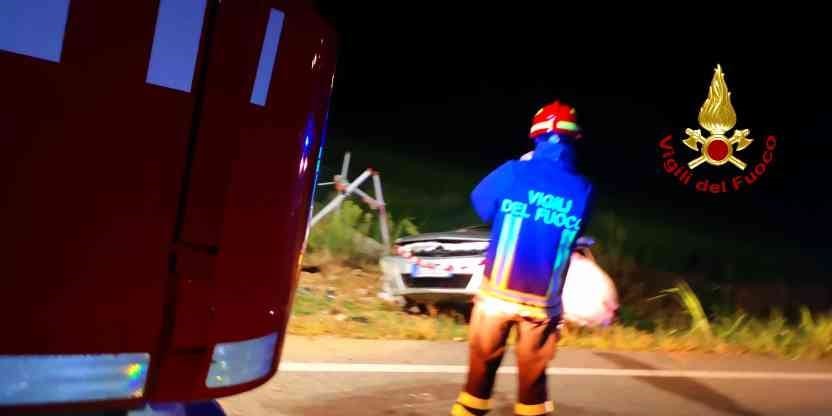 Incidente stradale sulla SP11 tra Cascine Stra e San Germano