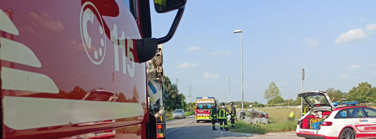 Incidente Stradale tra un mezzo pesante e un’autovettura a Fontanafredda