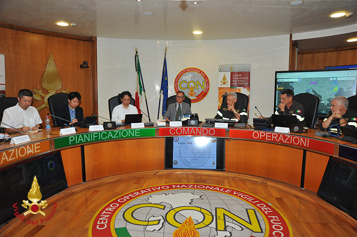Delegazione nipponica in visita istituzionale al Centro Operativo Nazionale