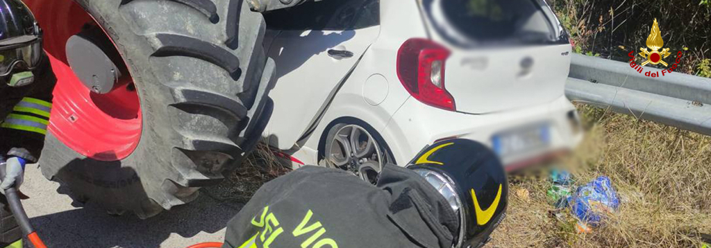 Incidente stradale a Montefiore dell'Aso