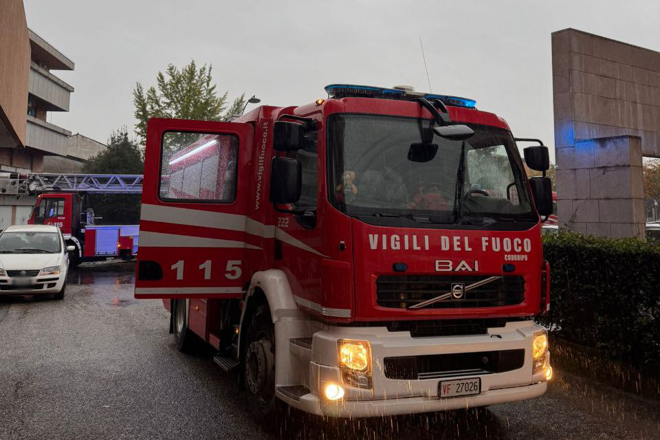 incendio motore ascensore