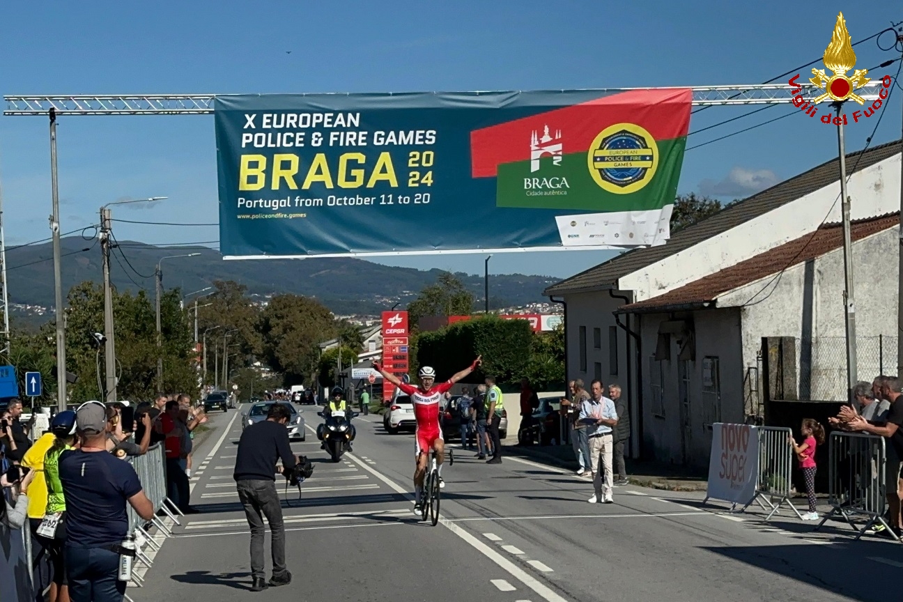 Sanetti primo al traguardo
