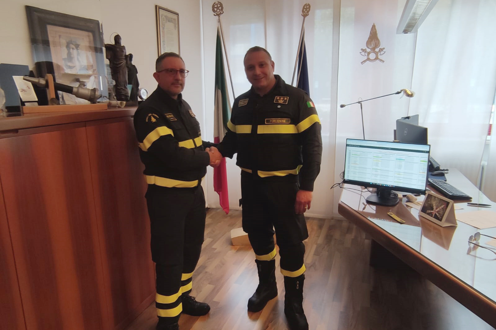 CAMBIO DEI VERTICI DEL COMANDO VIGILI DEL FUOCO DI PORDENONE