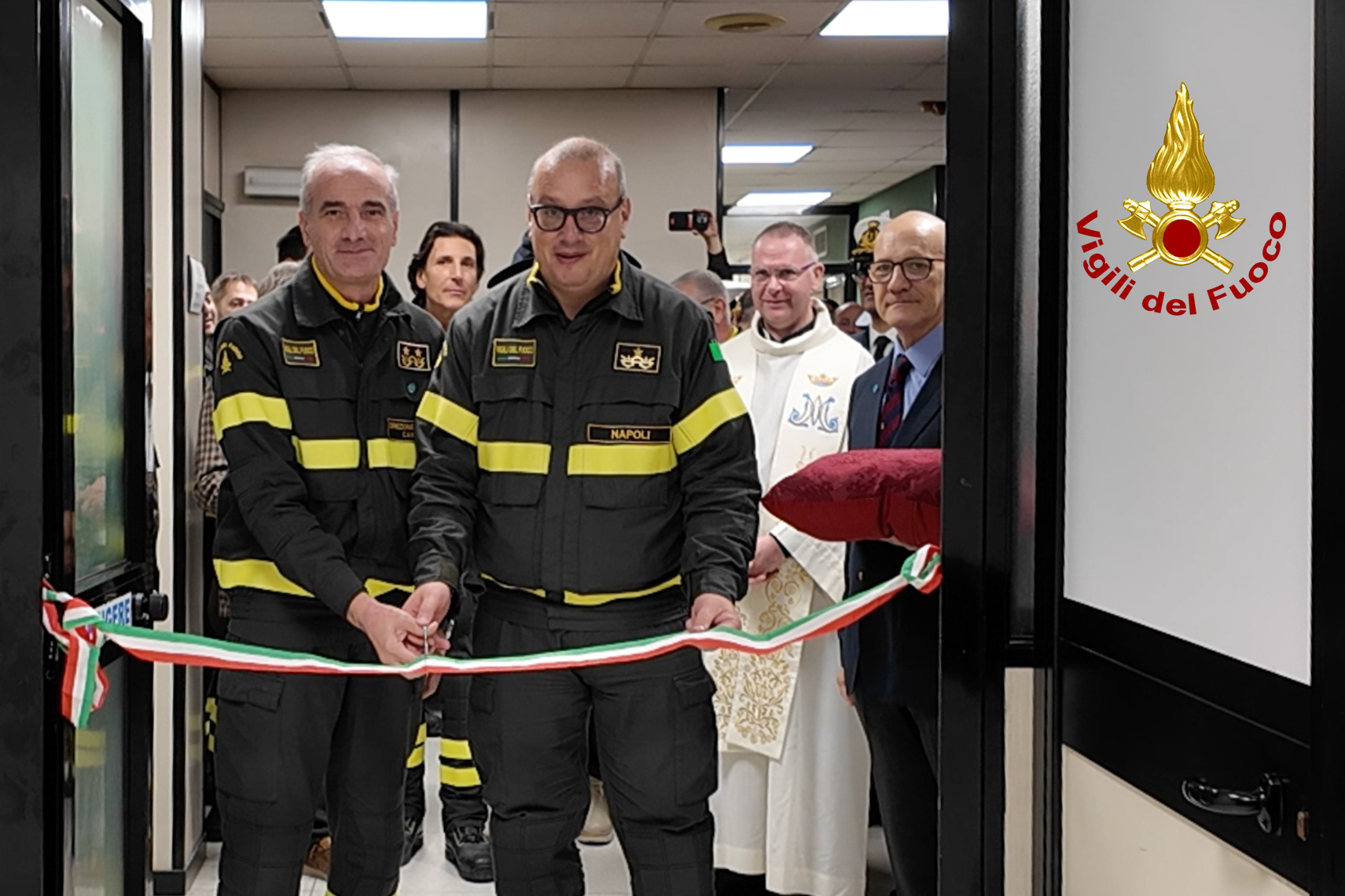 Inaugurazione della nuova sala operativa del Comando VF di Napoli