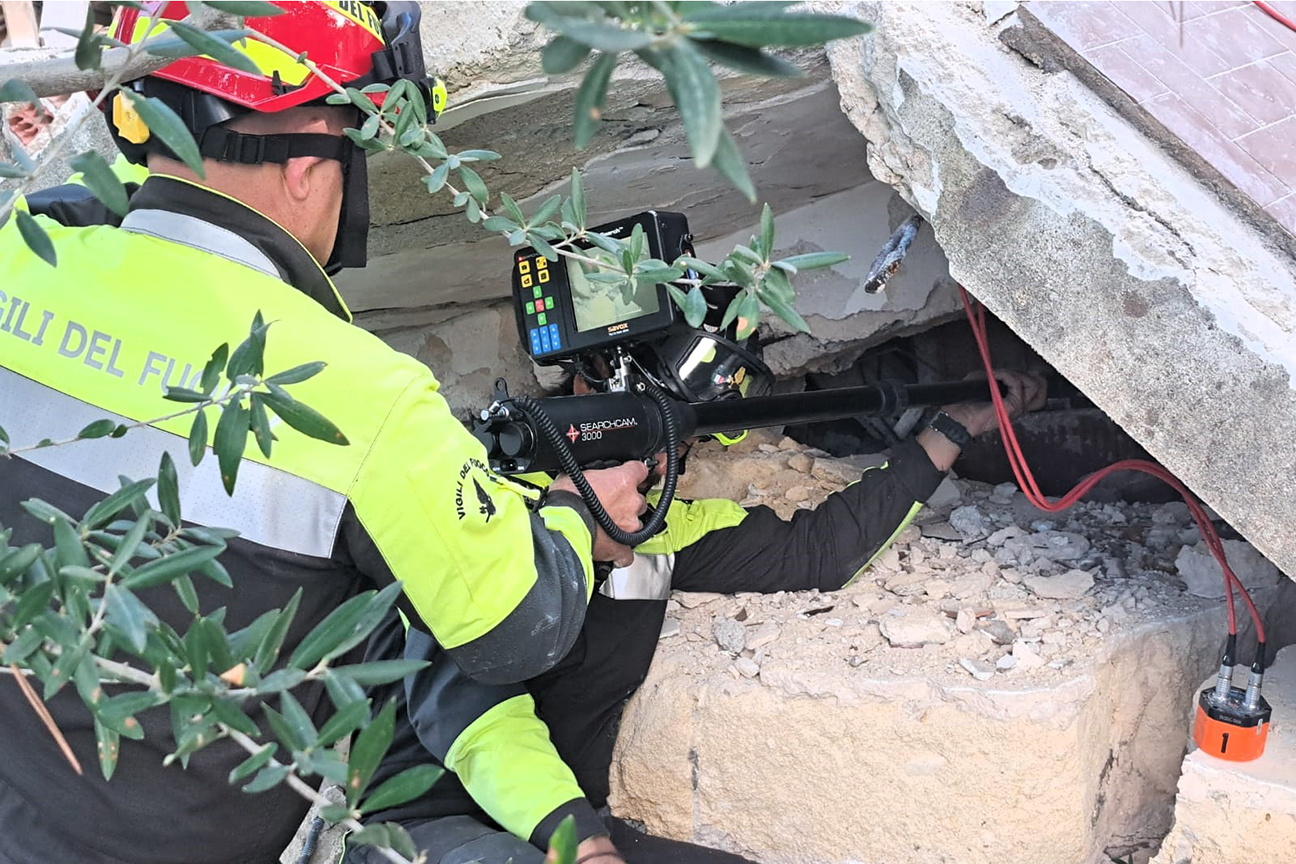 Intervento squadra USAR a Palermo